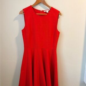 Diane Von Furstenberg Vibrant Red Holiday Dress size 10